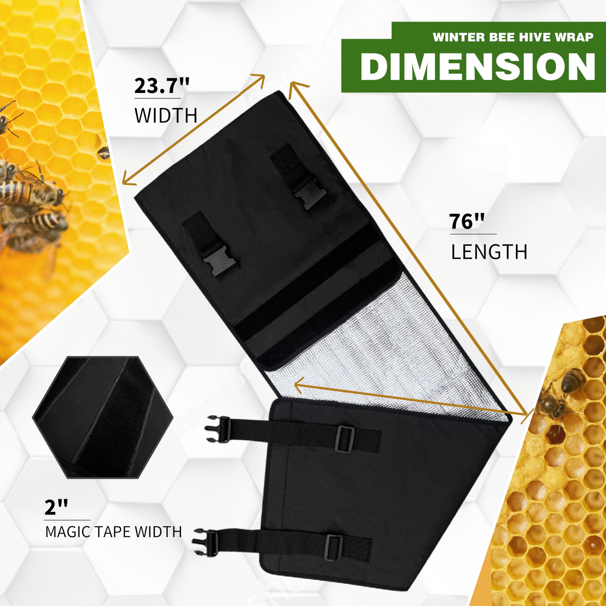 Amazon.com : Winter Bee Hive Wrap for 8 and 10 Frame Hives